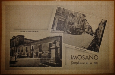 cartolina d'epoca di Limosano, corso Garibaldi