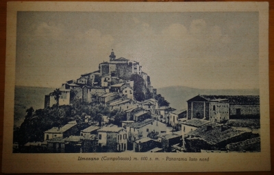 cartolina d'epoca di Limosano, panorama lato nord